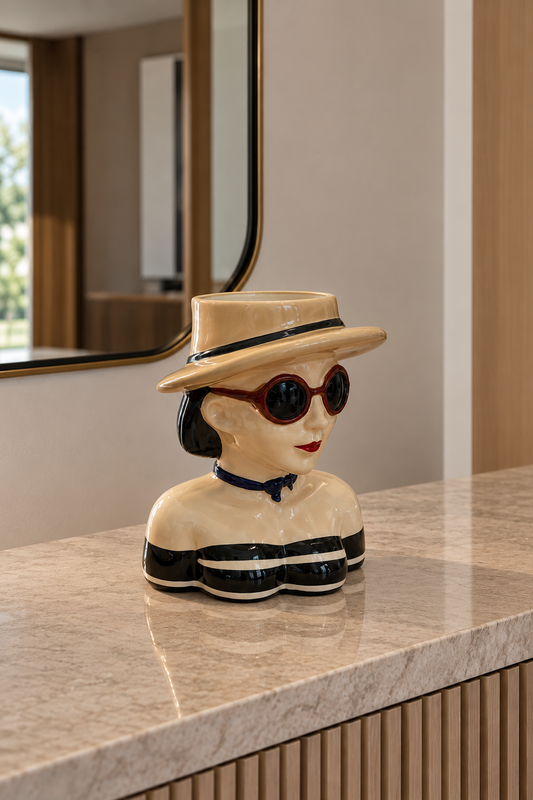 VASO DECORATIVA MADAME RIVIERA - 21,5x16,5