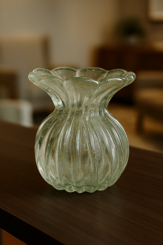 VASO MURANO LUCE D'OURO - 15x13