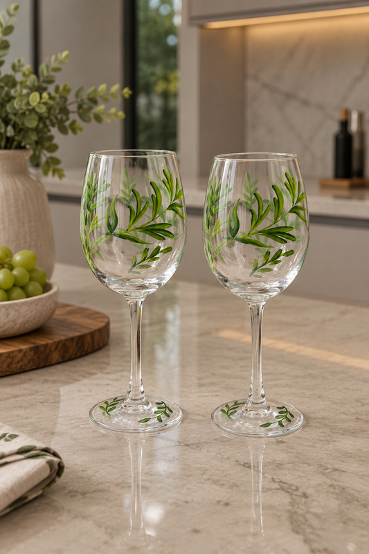CONJUNTO DE 2 TAÇAS OLIVE GARDEN EM VIDRO - 2 TAÇAS 430ML