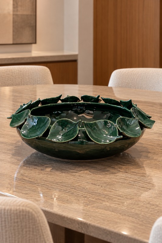 CENTRO DE MESA JARDIM DE JADE - 38x12
