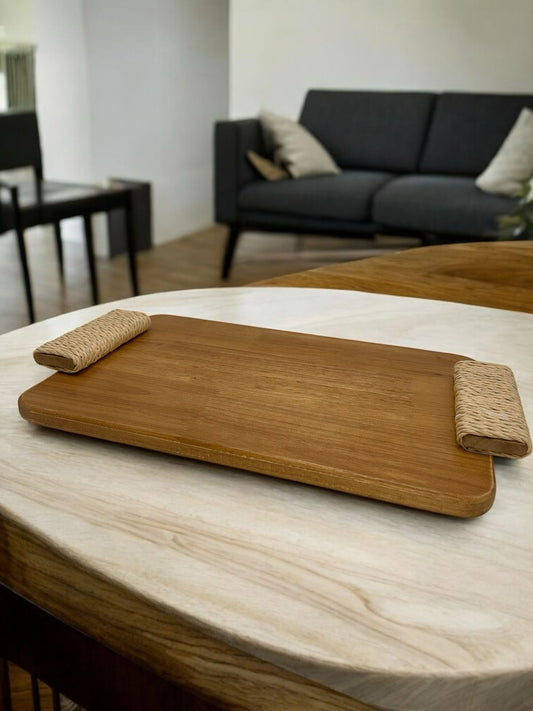 BANDEJA RUSTICA NATURALLE - 34x23x4