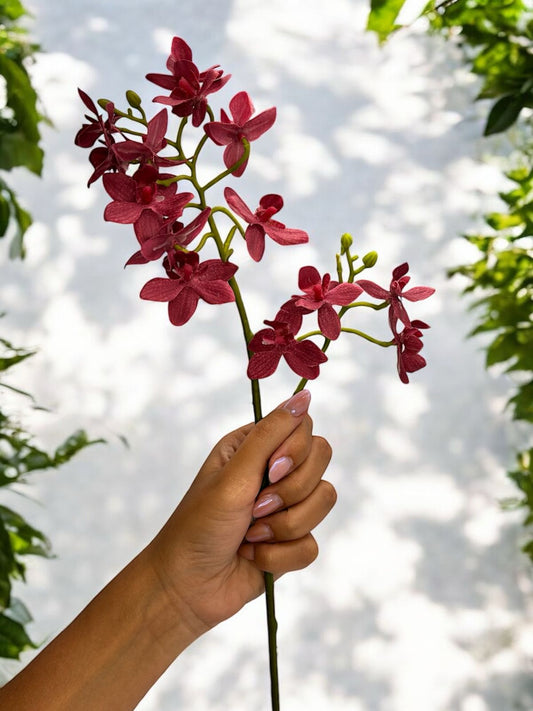 HASTE MINI ORQUIDEA ROSA - 42 CM