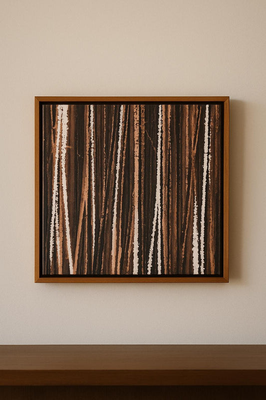 QUADRO LINHAS TERRACOTA - 40x43