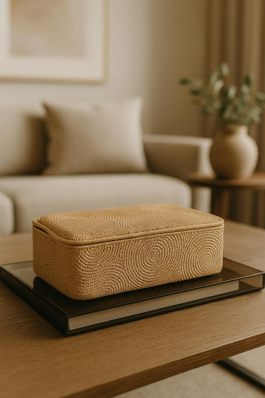 CAIXA CORTEZA EM CERÂMICA TEXTURIZADA - 25x13x8