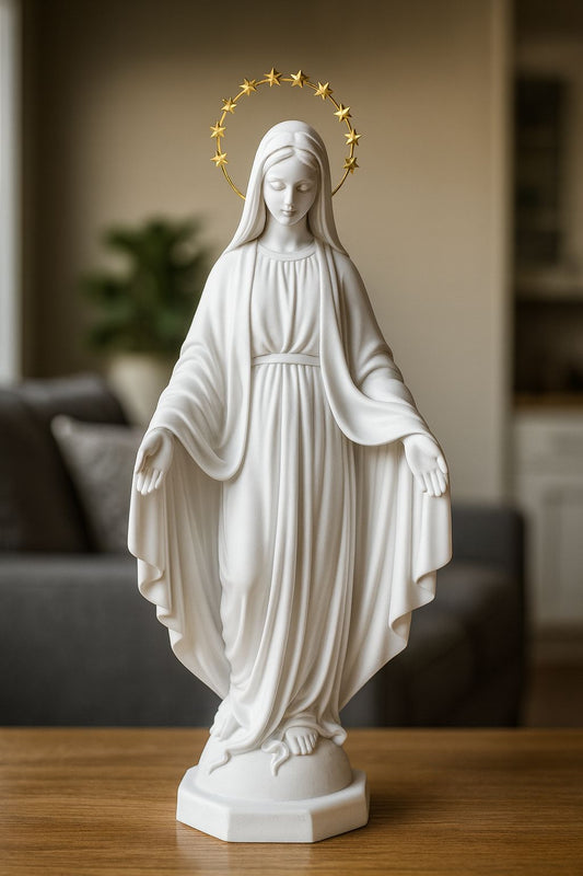 ESCULTURA NOSSA SENHORA DAS GRAÇAS - 33x14