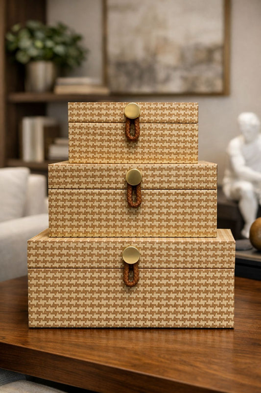 CAIXAS INTRECCIO - 3 peças