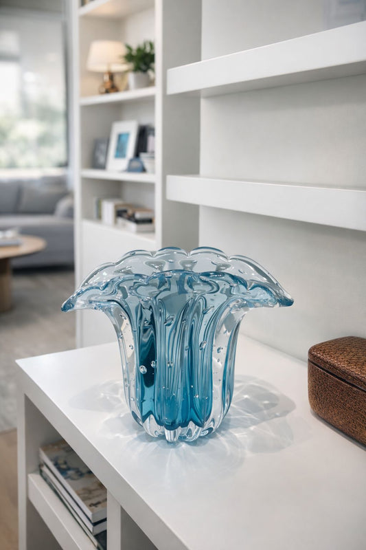 VASO EM MURANO MARÉ CELESTIA - 20x15