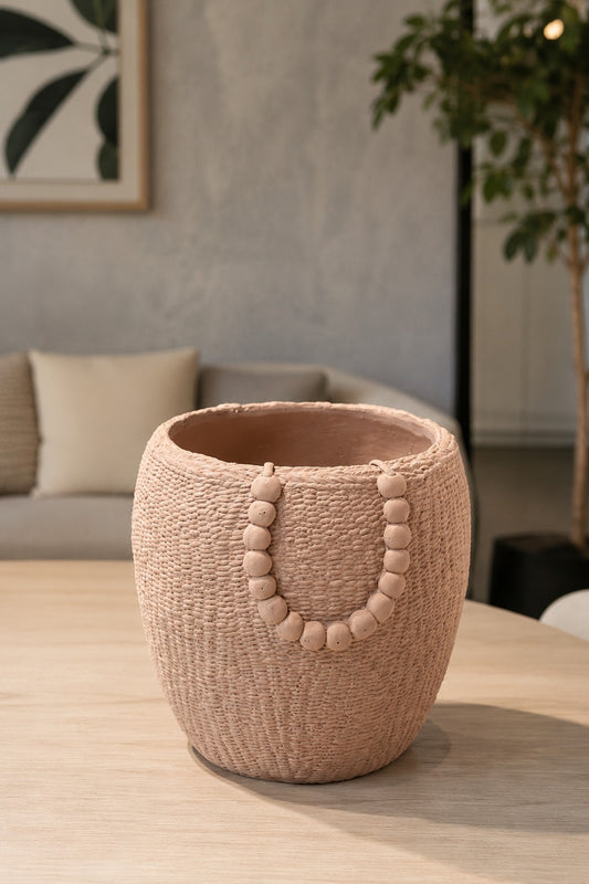VASO EM BARRO ORLA - 22x22