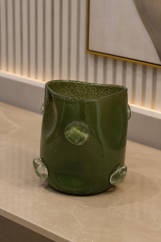 VASO EM VIDRO VERT - 21x18,5