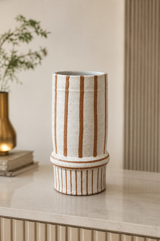 VASO EM CERÂMICA LINEAR - 37x17