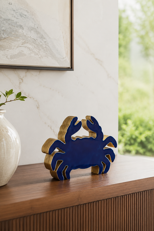 CARANGUEJO DECORATIVO MARÉ AZUL - 16x19