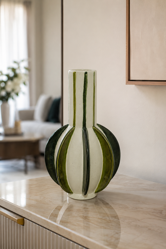 VASO VERDAN EM CERÂMICA - 39x21