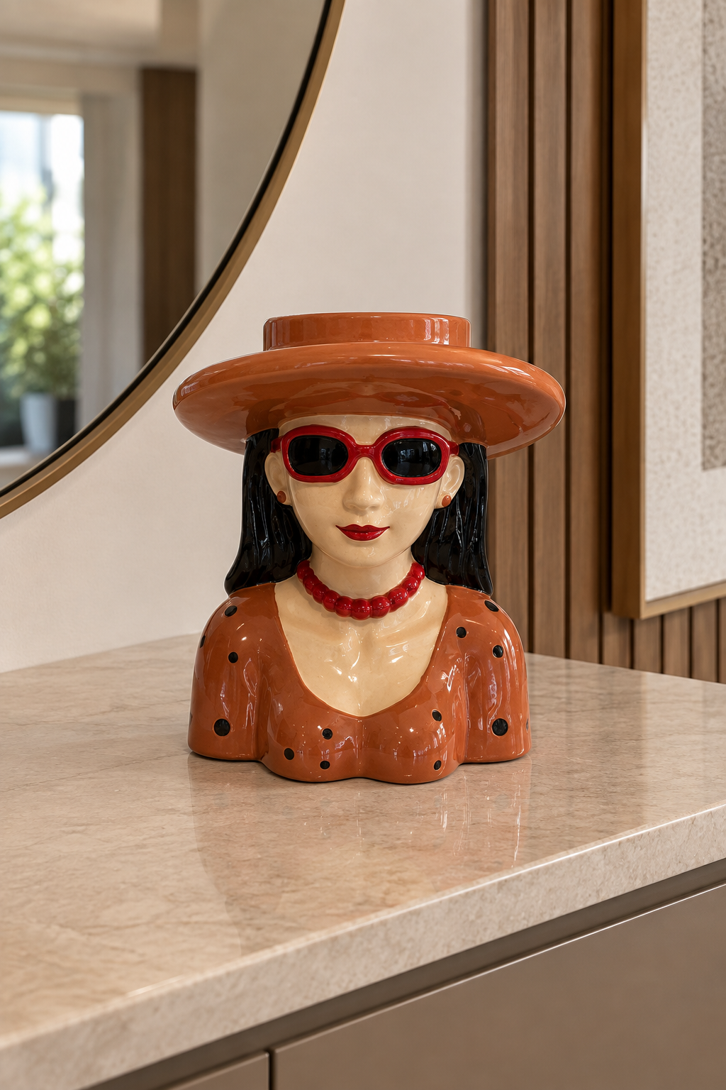 VASO DECORATIVO MADAME CAPRI - 21x16,5