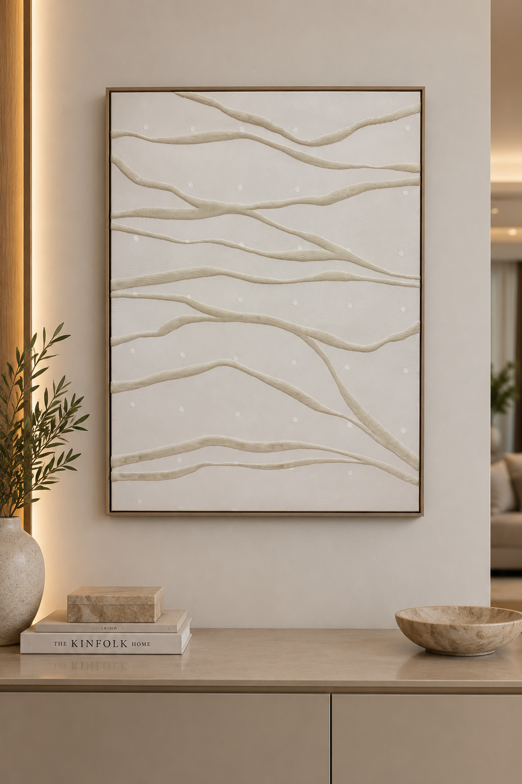 QUADRO DECORATIVO LINEA IN MOVIMENTO - 80x60