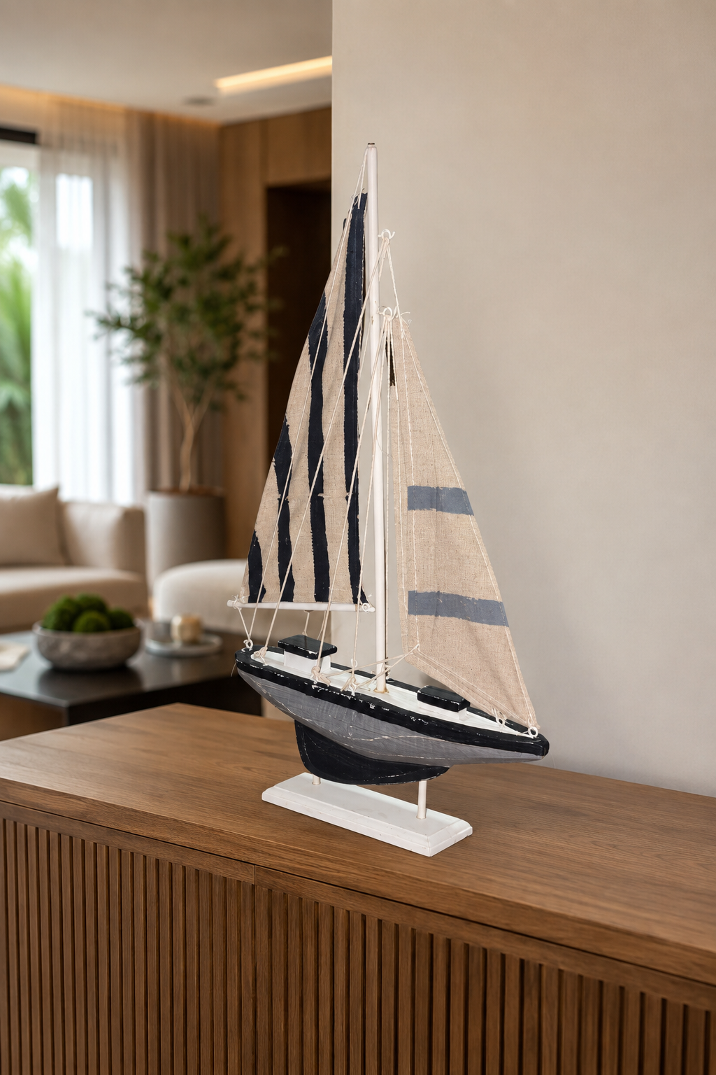 VELEIRO DECORATIVO SAINT-TROPEZ  - 43x24x5,5