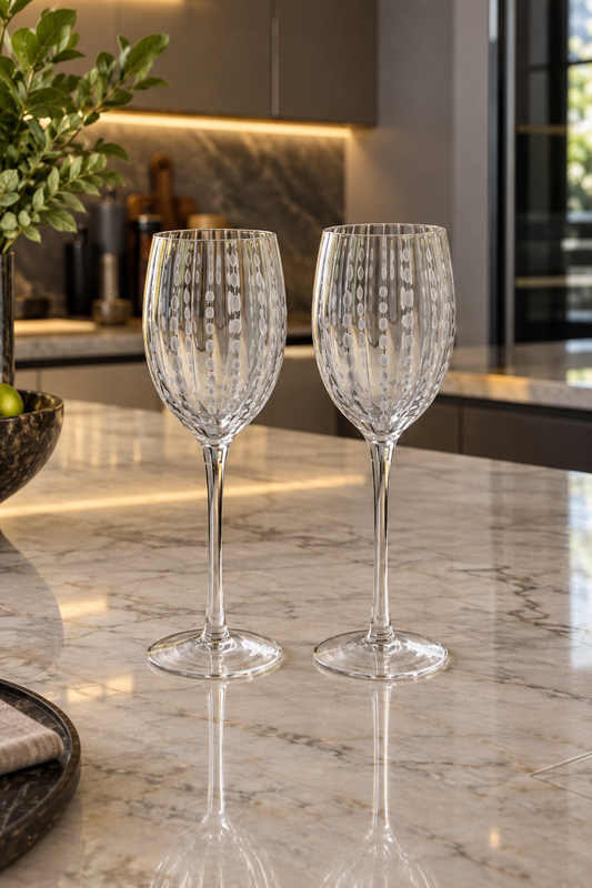 CONJUNTO DE TAÇAS FIORE DI VETRO PARA VINHO - 2 taças 310ml