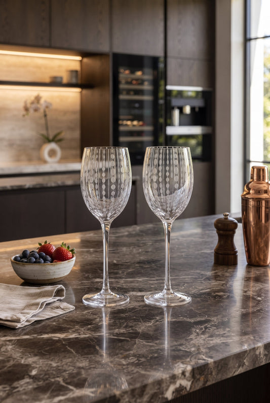 CONJUNTO DE TAÇAS FIORE DI VETRO PARA VINHO - 2 taças 310ml