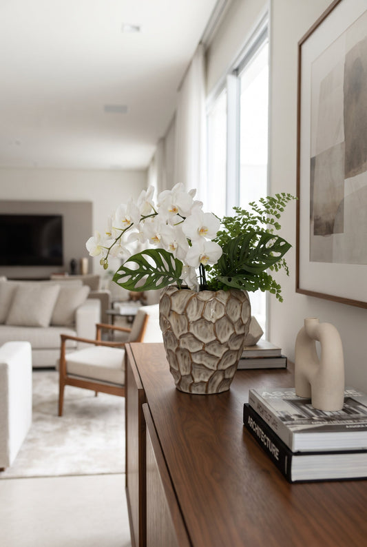VASO MONOLITO EM CERÂMICA - 23,5x22