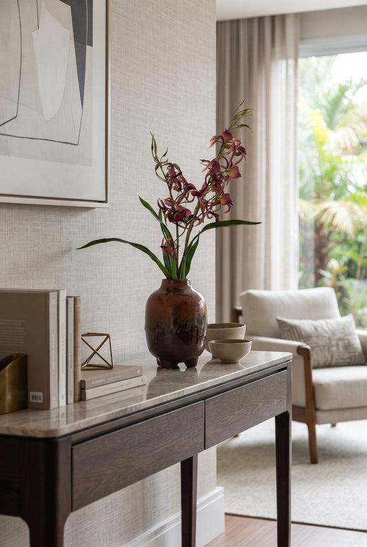 ORQUÍDEA ROSA - 83cm