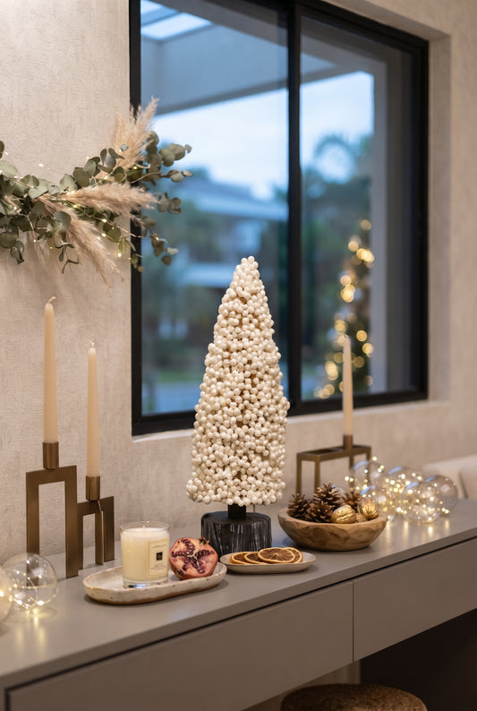 ARVORE DE NATAL DECORATIVA PERLAGE - 41,5x9,5