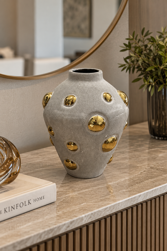 VASO DECORATIVO ORVIETO EM CERÂMICA - 22x17