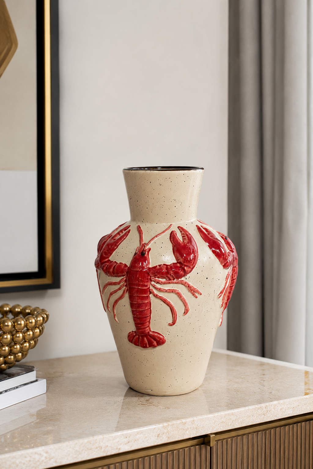 VASO ASTICE EM CERÂMICA - 30x17