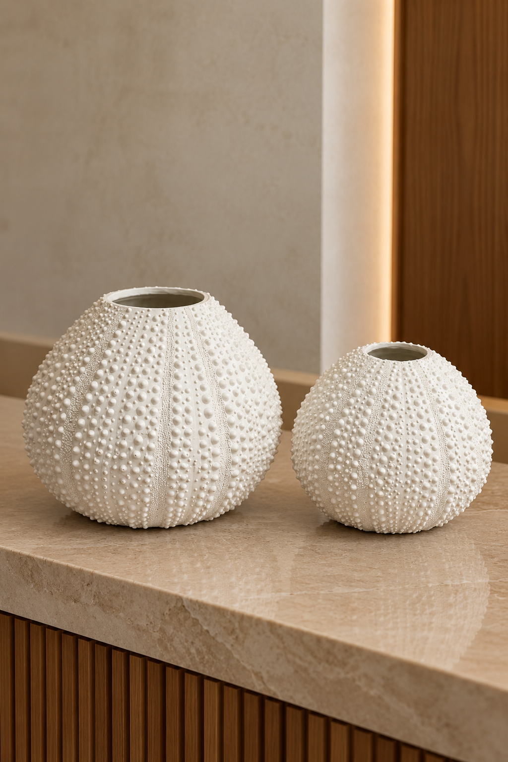 CONJUNTO DE VASOS RICCIO DI MARE - 2 peças