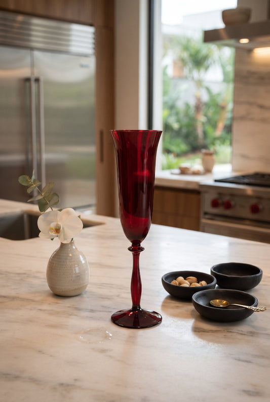 TAÇA VERMELHA CELINE CHAMPAGNE - 24x7