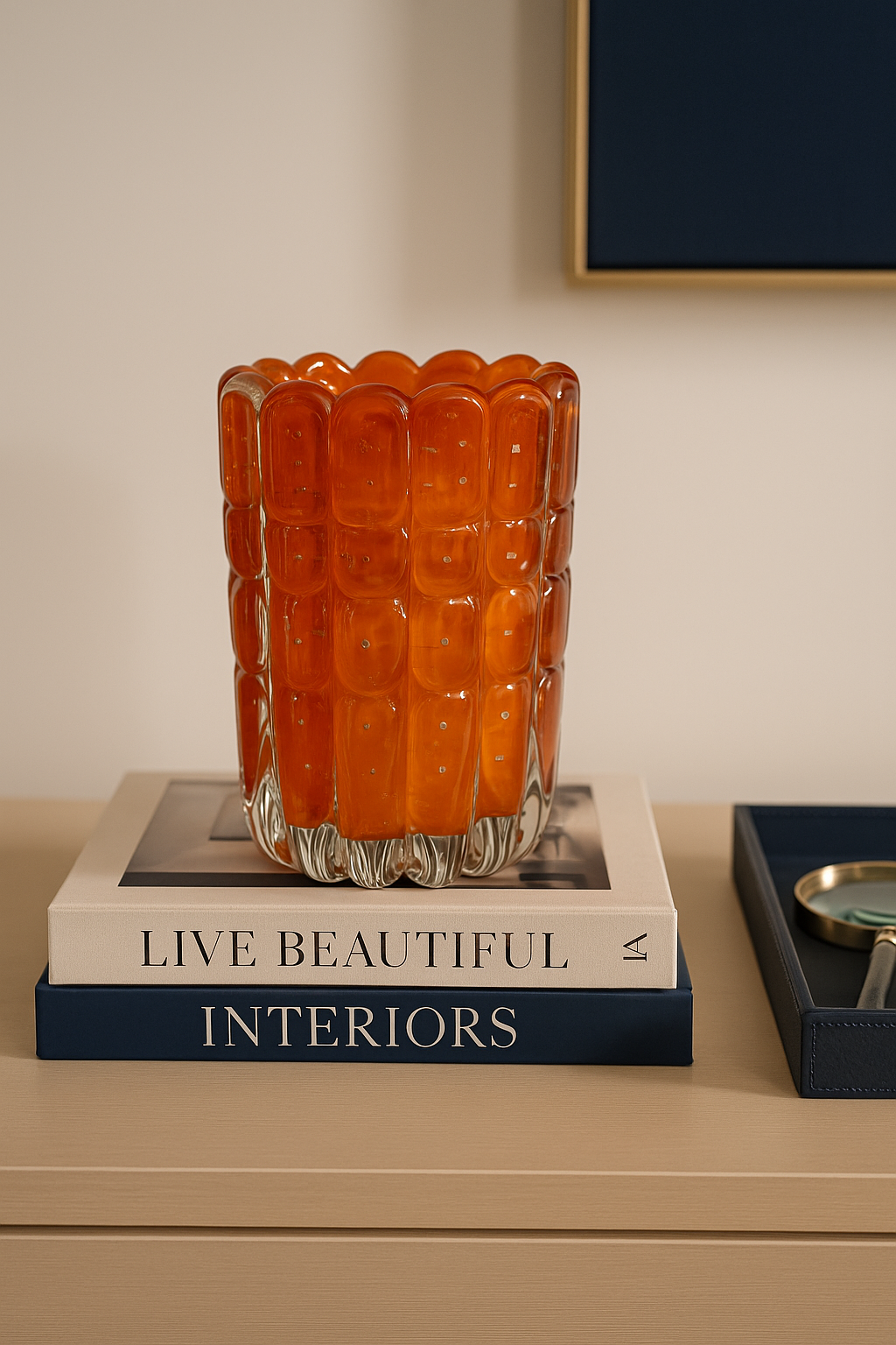 VASO EM MURANO "SOLE D'ARTE" - 22x14