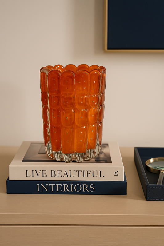 VASO EM MURANO "SOLE D'ARTE" - 22x14