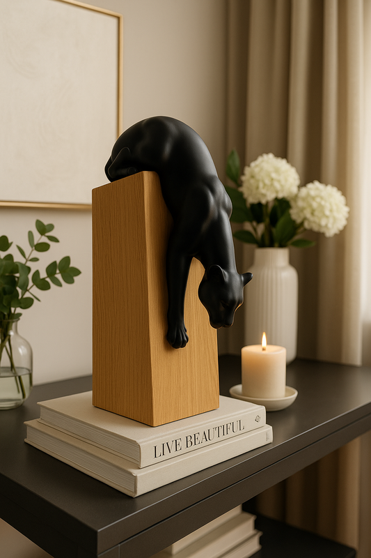 ESCULTURA PANTERA - 9x17x36