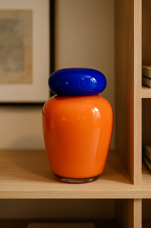 VASO BLUE FLAME - 12.5x12.5x20.5cm