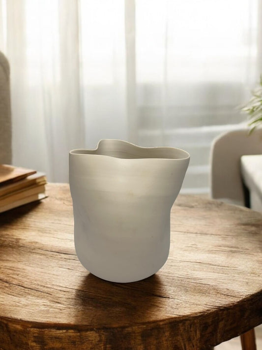 VASO ORGANICO WHITE - 21x17x22