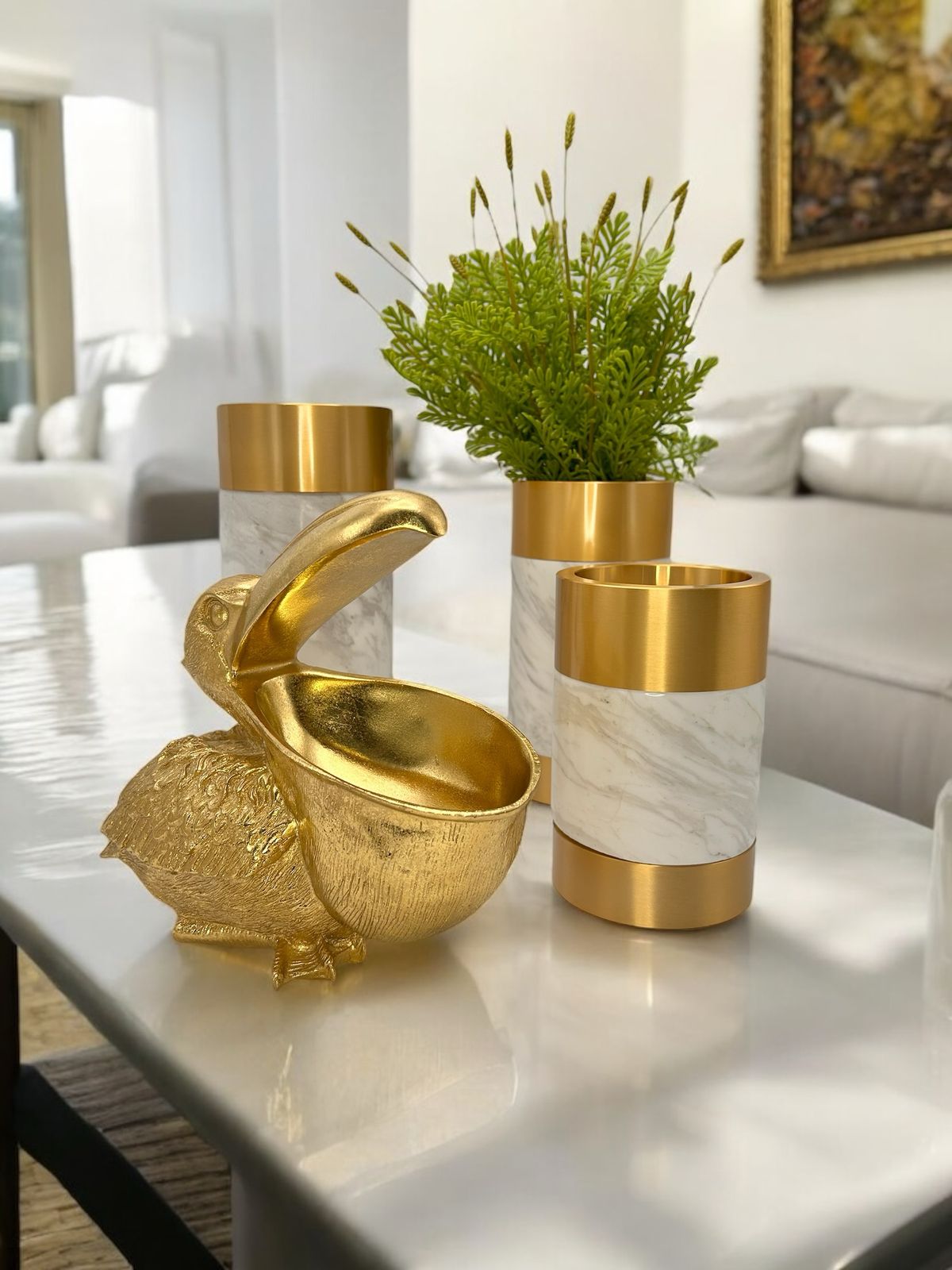 PELICANO DOURADO - 22x11x20