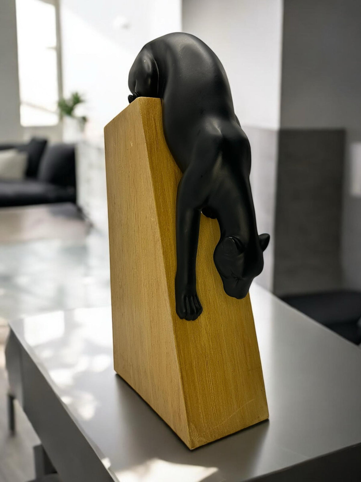 ESCULTURA PANTERA - 9x17x36