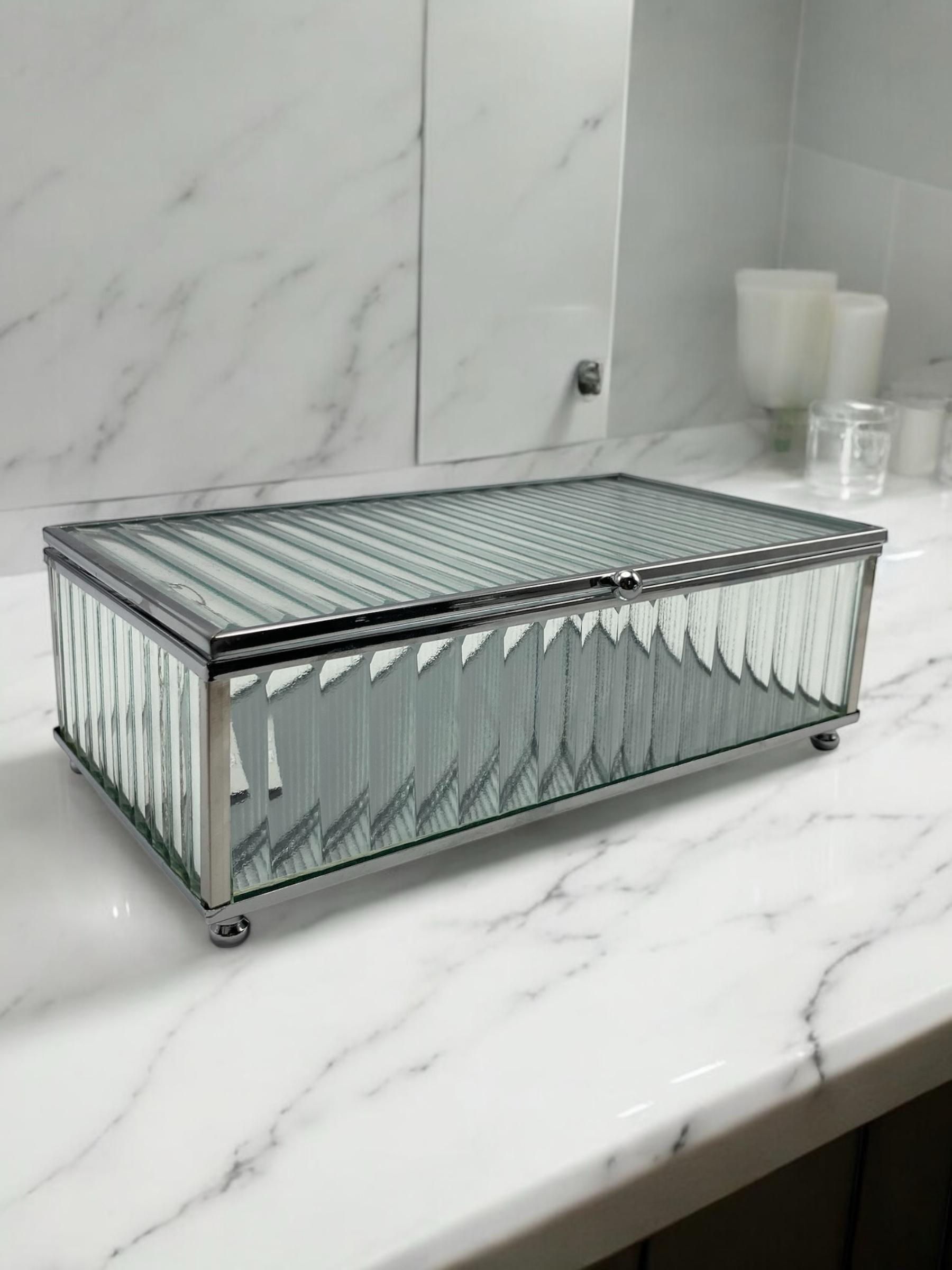 CAIXA DE VIDRO FRISADO VENEZIA - 21x12