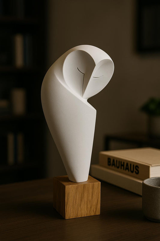 ESCULTURA DE CORUJA "SABEDORIA" - 42x18x13