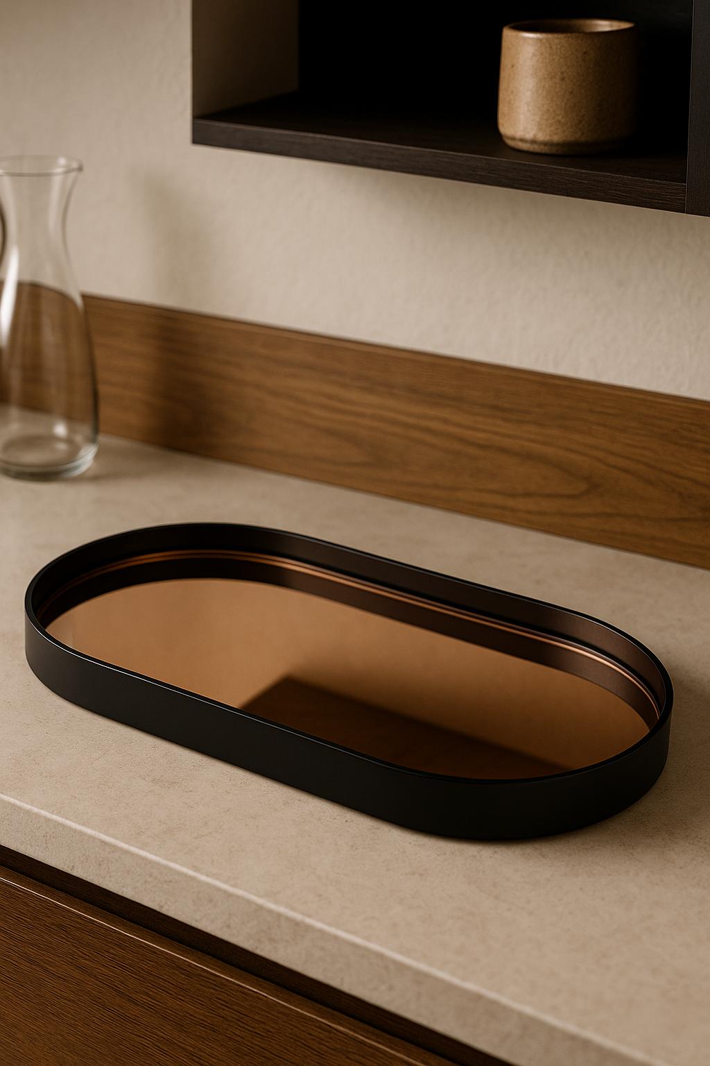 BANDEJA AURA BRONZE - 50x23
