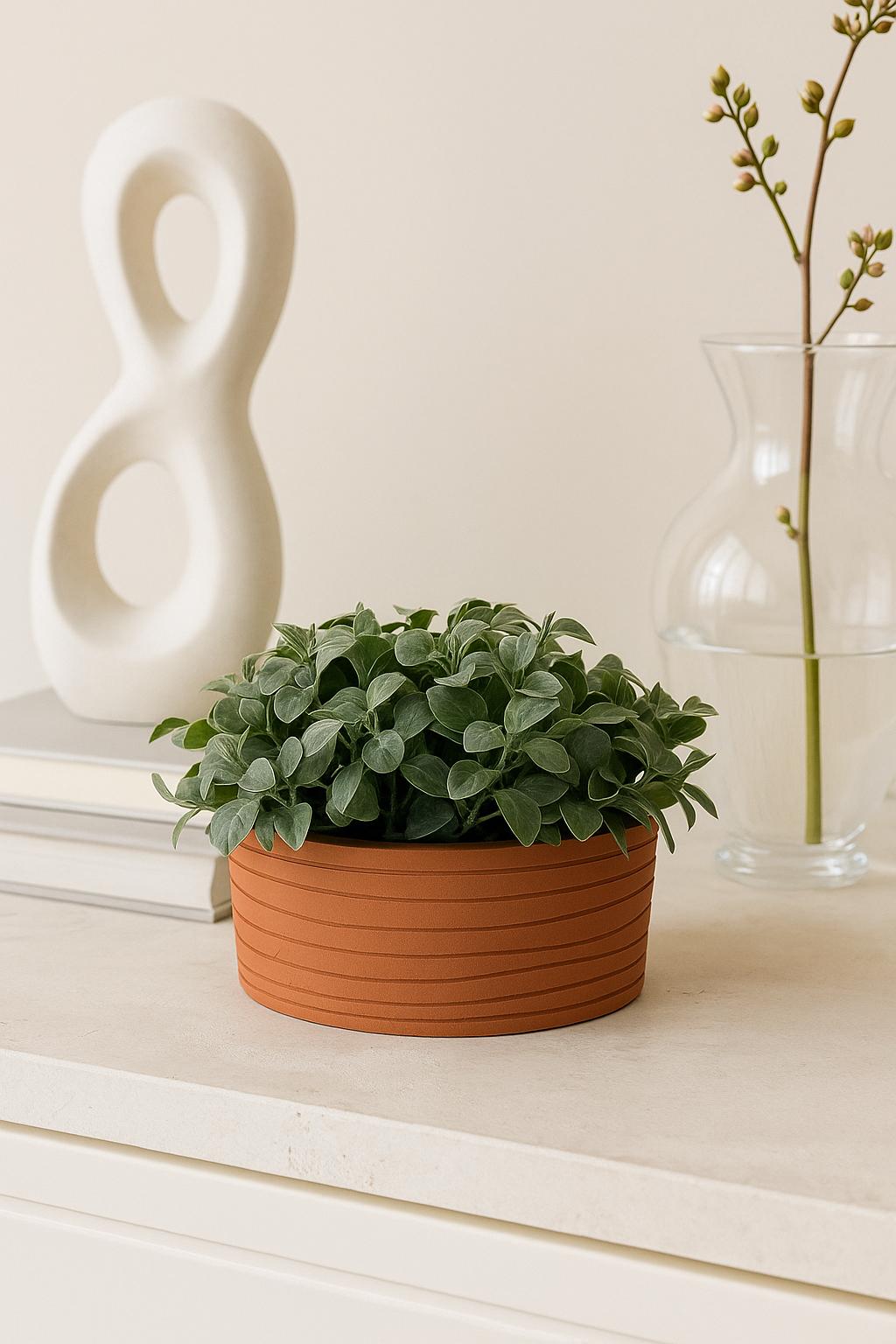 CACHEPOT TERRACOTA MAREJO - 16x6,5