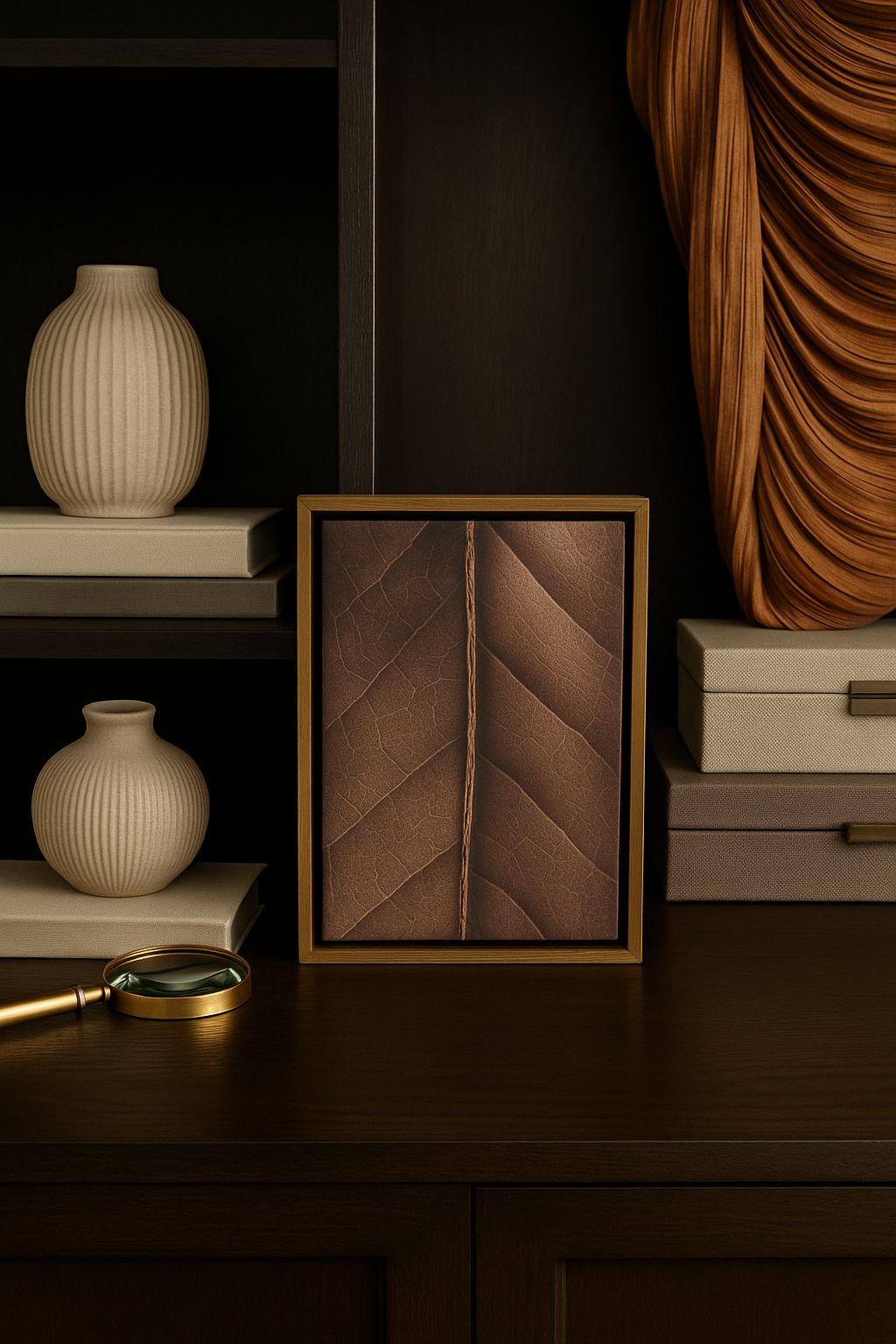QUADRO FOLHA DE ÂMBAR - 30x20