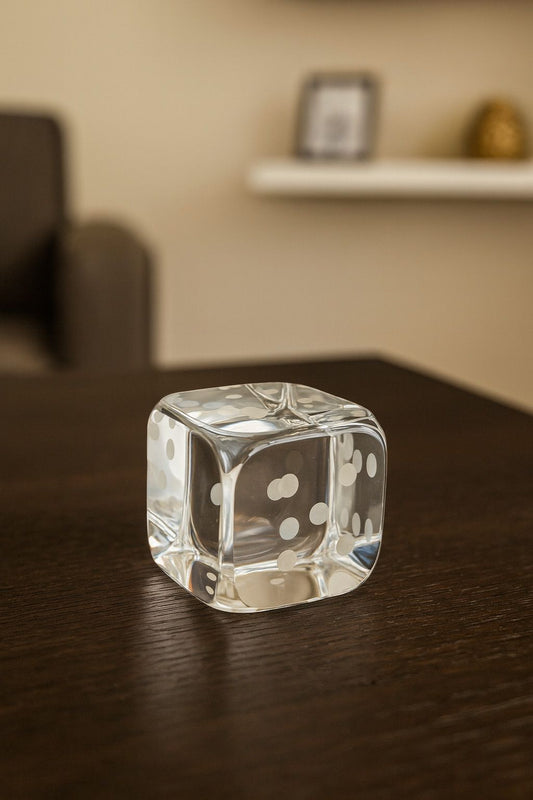DADO EM CRISTAL DOMUS FORTUNA - 7x7