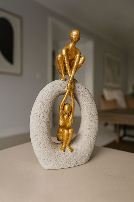ESCULTURA LAÇOS DE OURO - 25x13