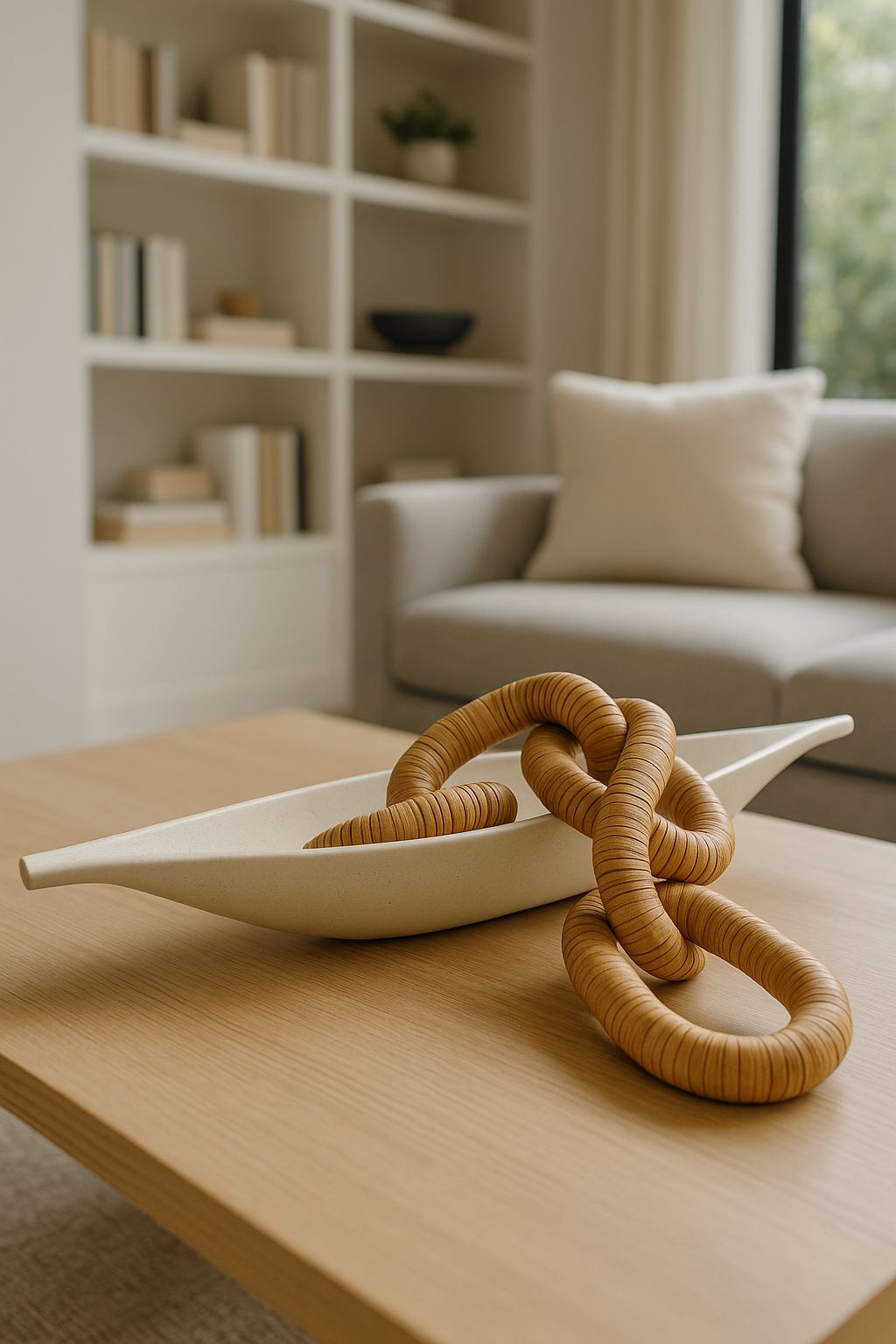 ONDARE COM COLAR EM RATTAN - 57x26