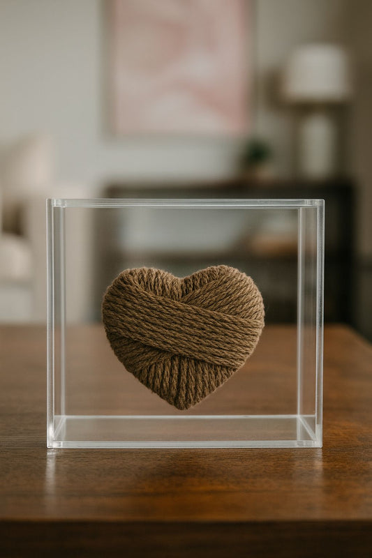 ESCULTURA EM ACRÍLICO CORDIS - 13,5x13,5