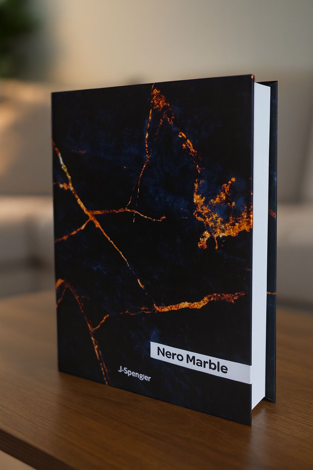 CAIXA LIVRO NERO MARBLE - 30x23,5