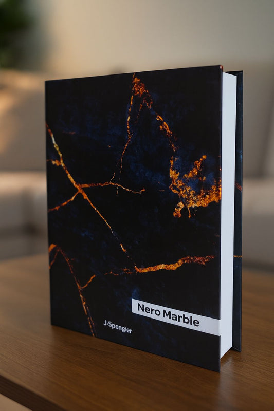 CAIXA LIVRO NERO MARBLE - 30x23,5