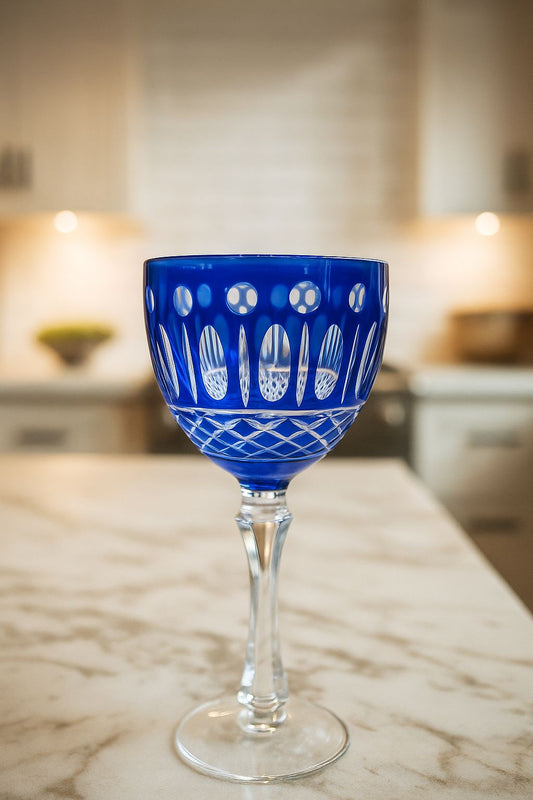 TAÇA VINHO EM CRISTAL ROYAL SAPPHIRE - 20x9