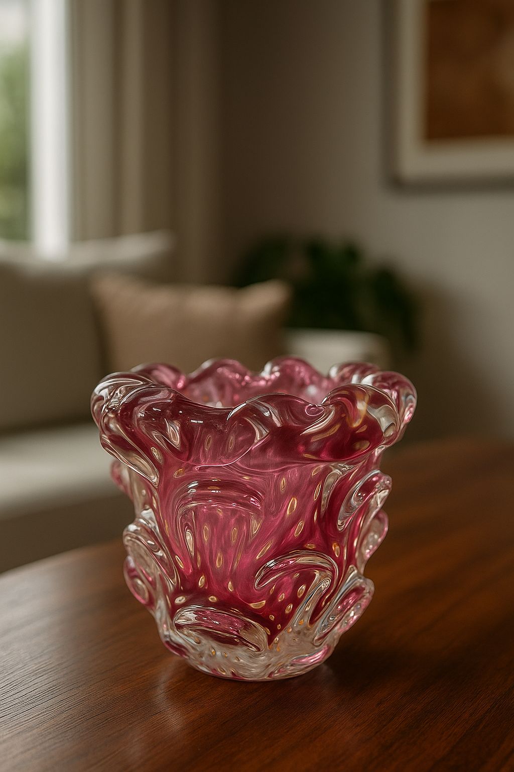 VASO EM MURANO LUMIAR - 14x14