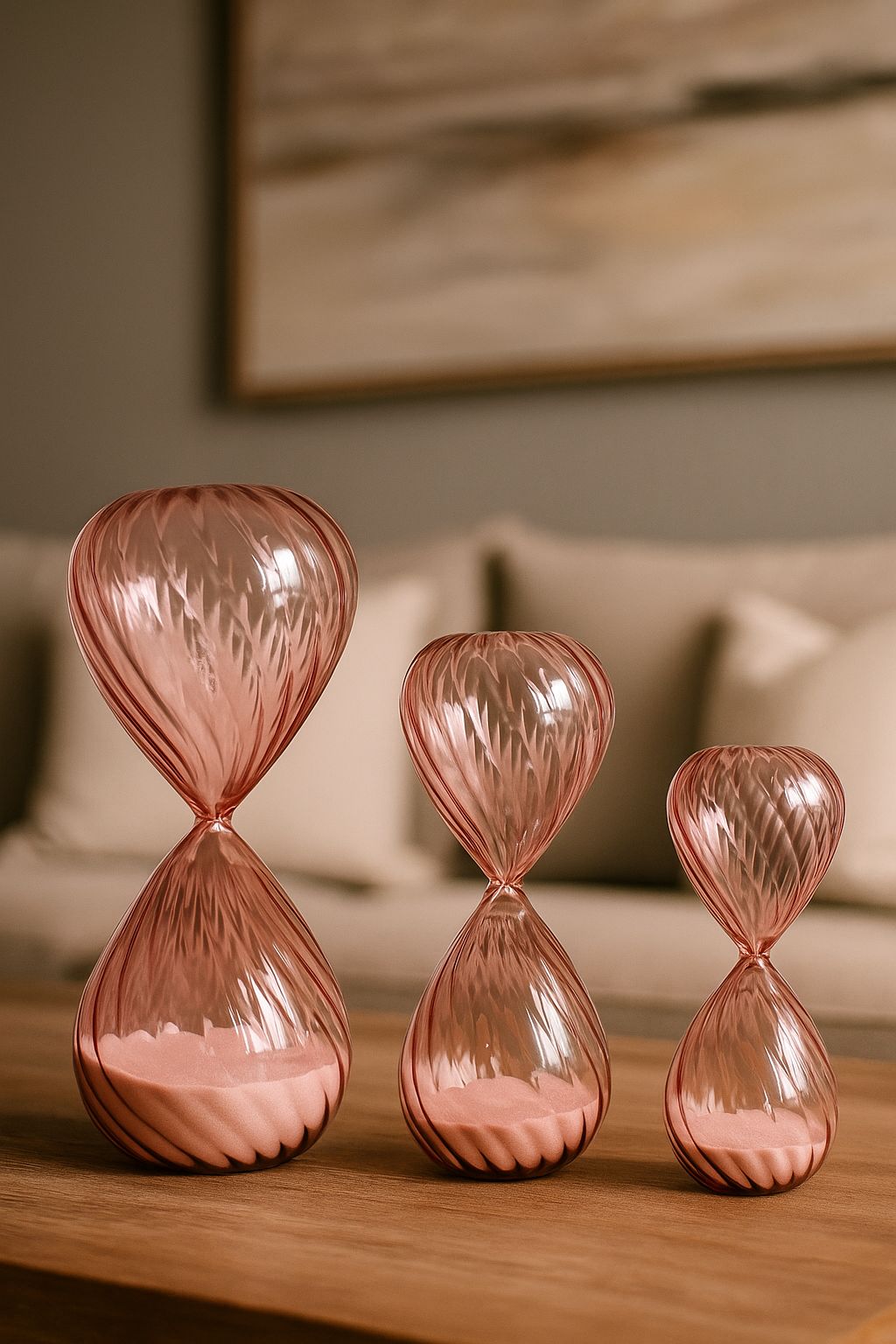 AMPULHETAS ROSALIA - 3 peças