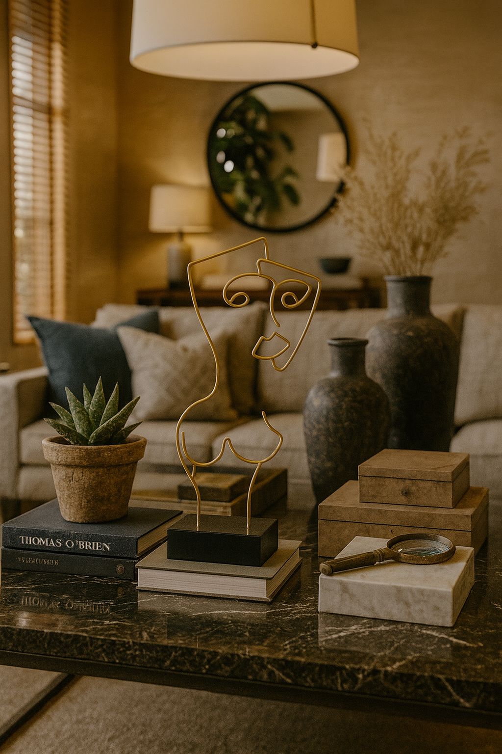 ESCULTURA LINEARTE - 40x16